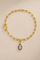 Gold Paperclip Bracelet / Anklet & Vittoria Charm