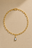 Gold Paperclip Chain & Vittoria Hook Charm Set