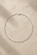 Large Link Paperclip Chain Silver Plated
