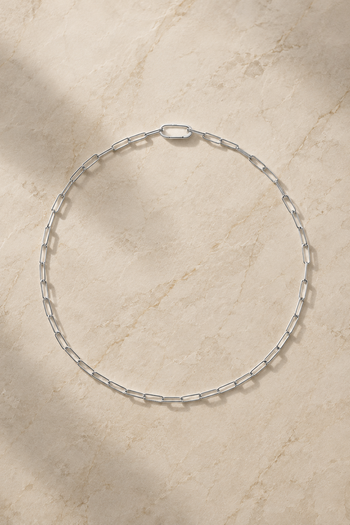 Large Link Paperclip Chain Silver Plated