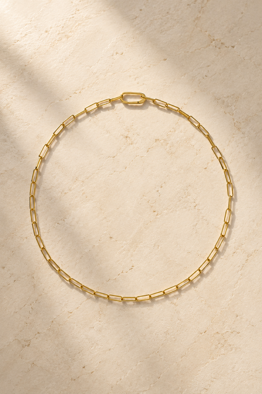 Large link chain gold plated