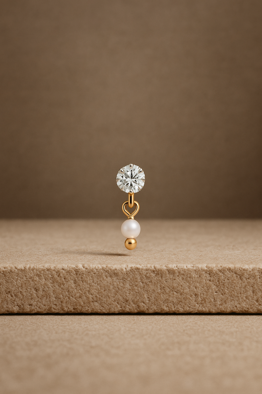 Pearl Essence Mini Gold Vermeil Stud