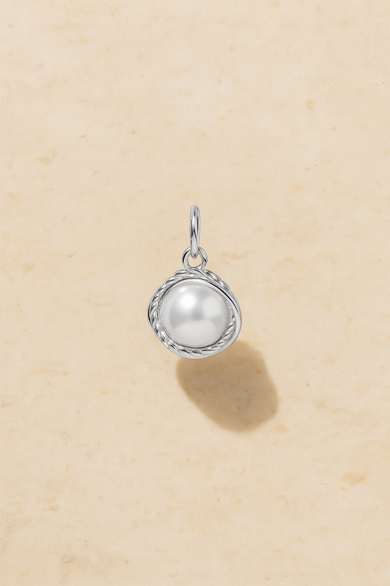 Pearl Speira Silver Charm