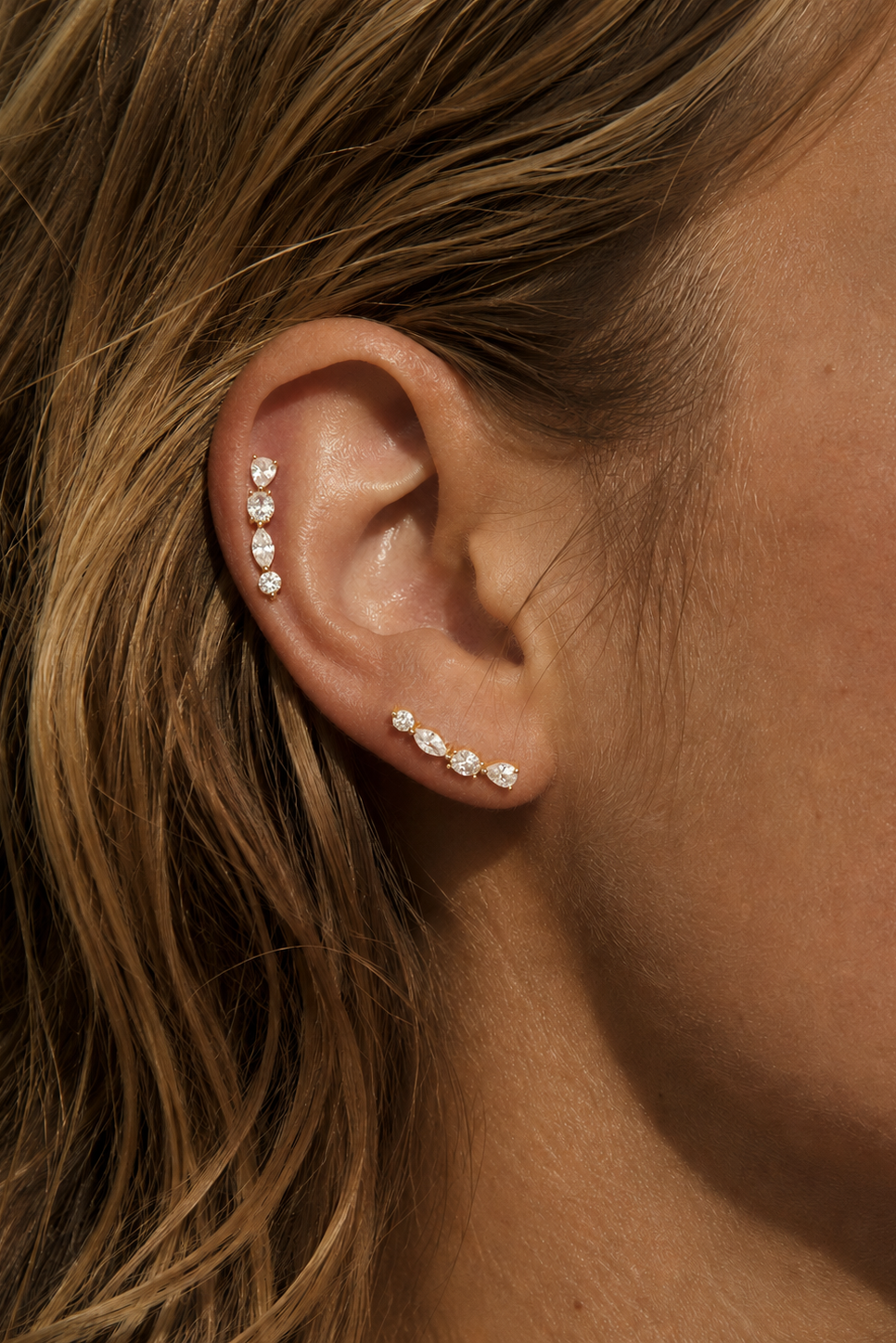 Riviera Gold Ear Climber