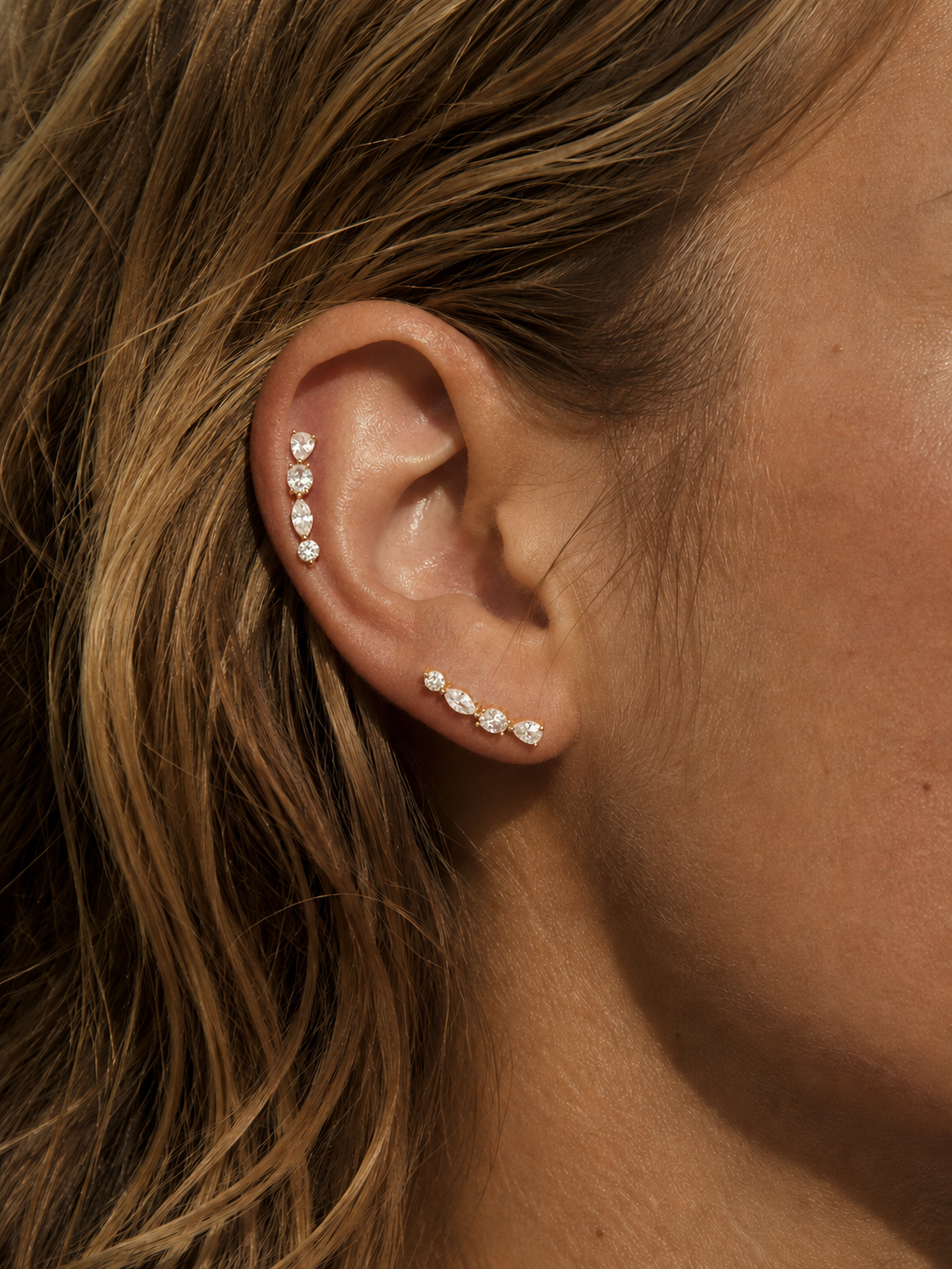 Riviera Gold Ear Climber