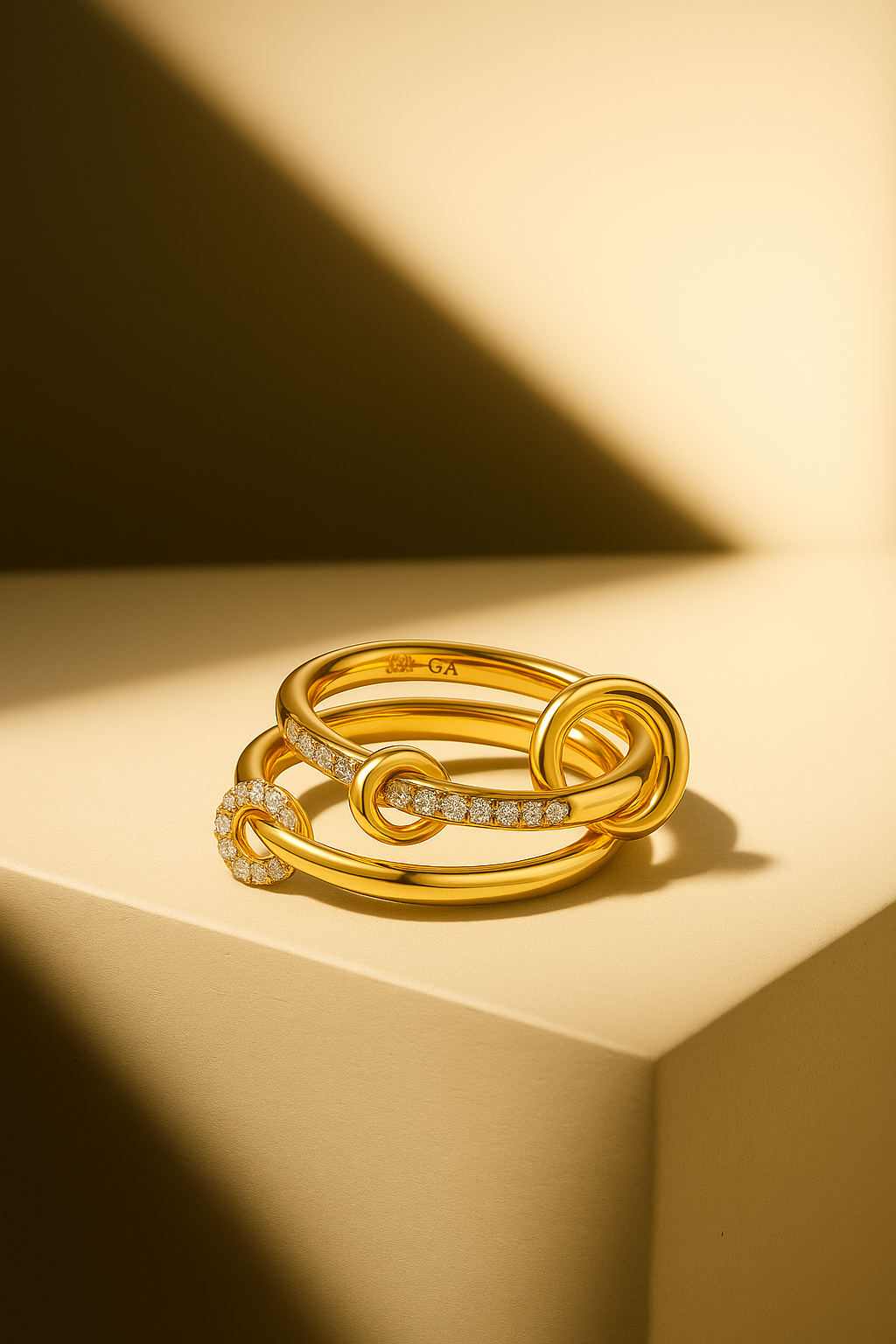 Serafina Gold Connected Ring 