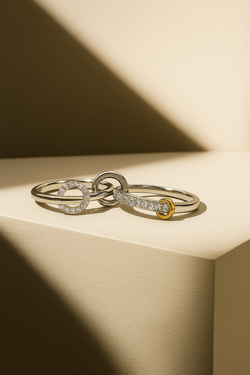 Serafina Silver Connected Ring