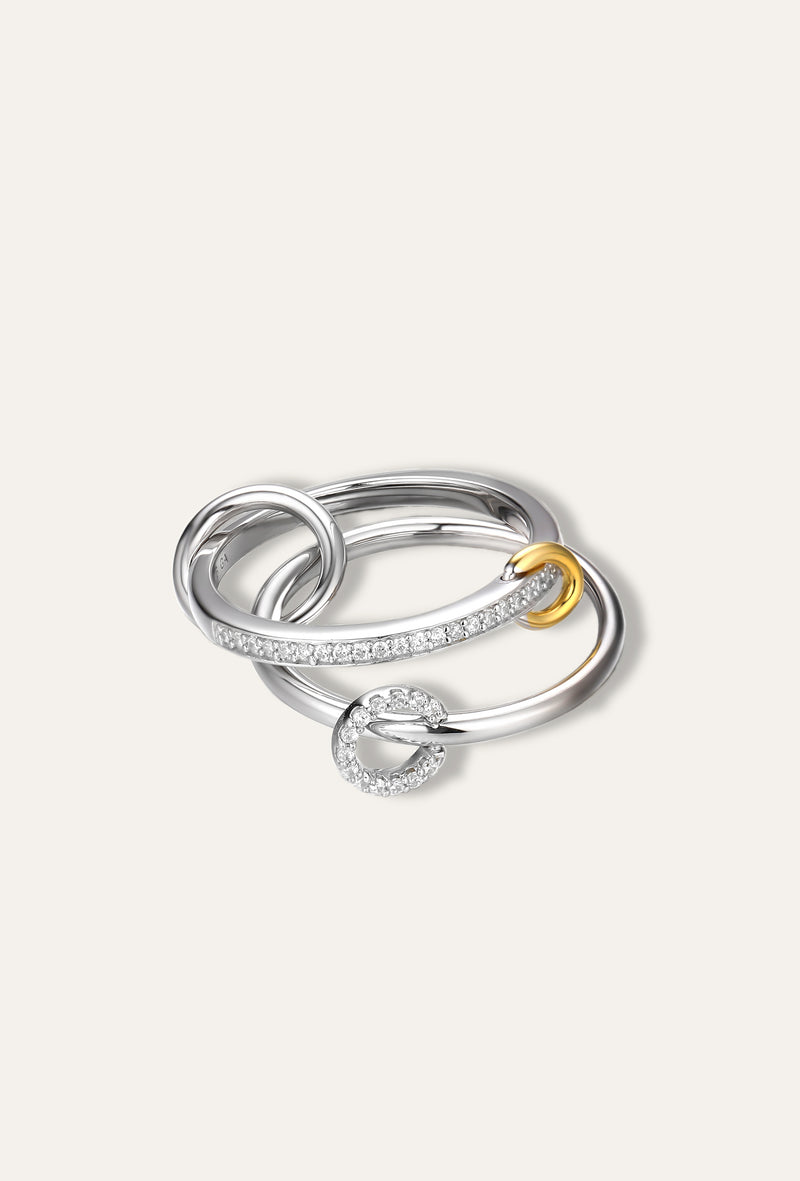 Serafina Silver Connected Ring