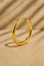 Simple 20 mm gold vermeil mini hoop