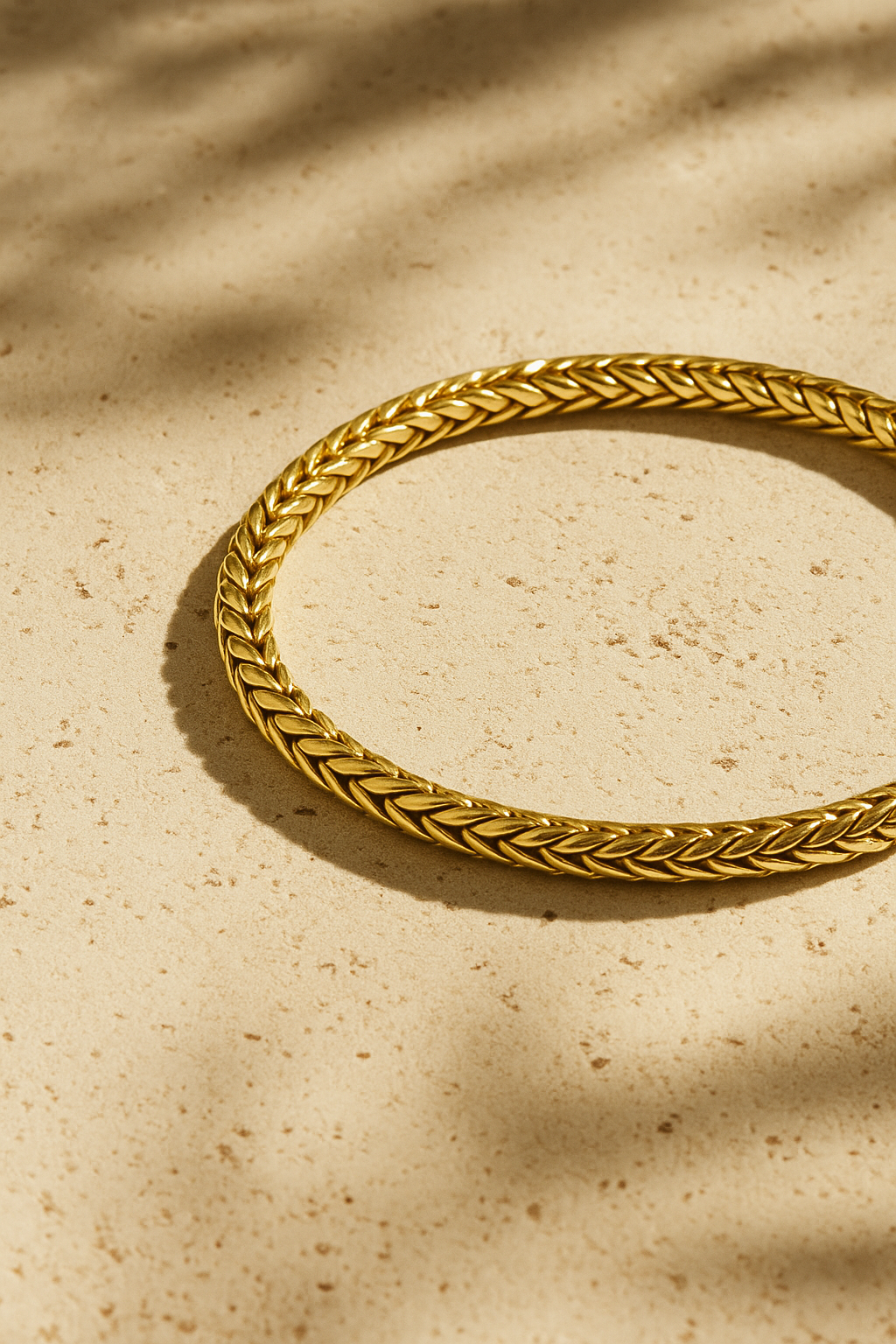 Snake Chain Gold Plated Bracelet