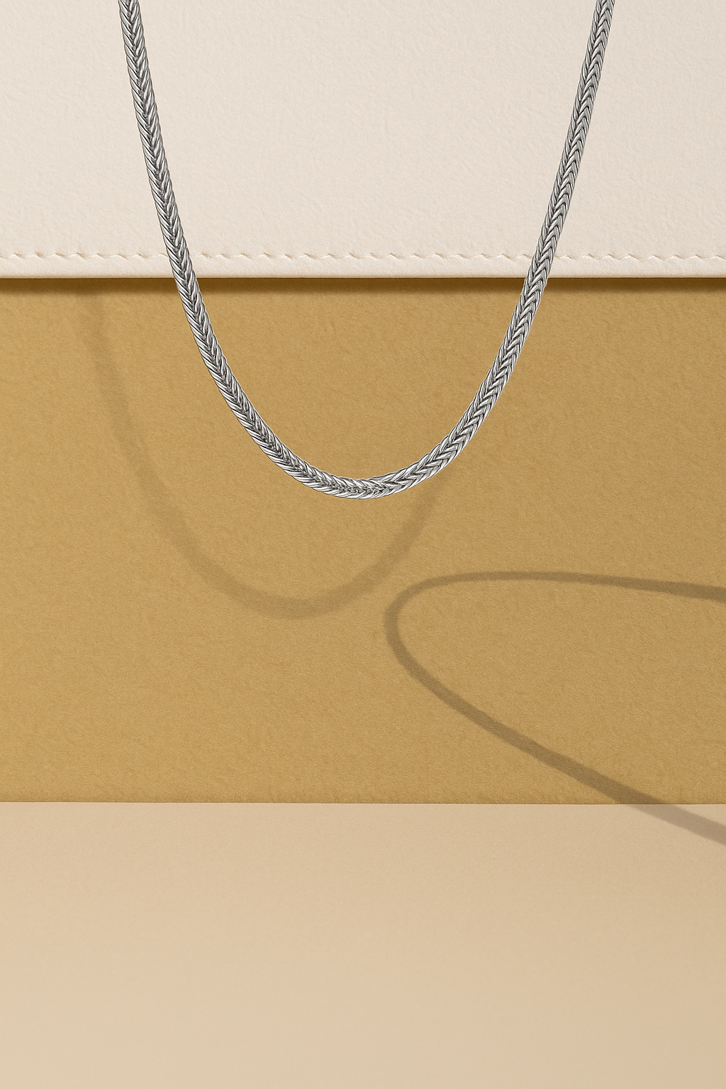 Snake Chain Silver Plated Necklace