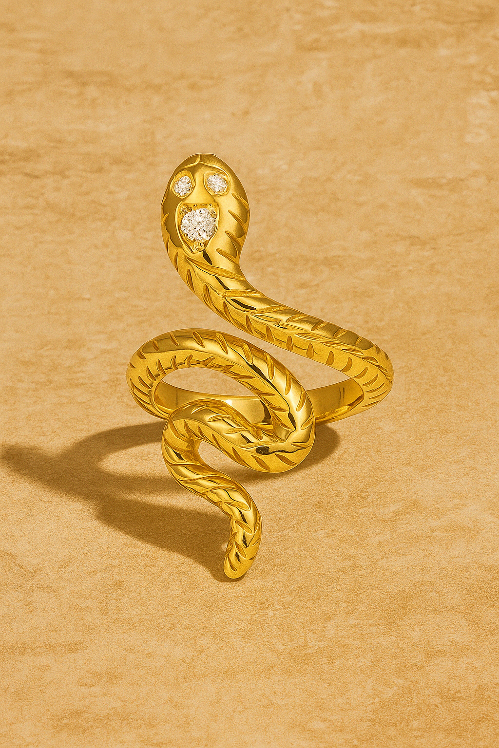 Snake Gold Vermeil Ring