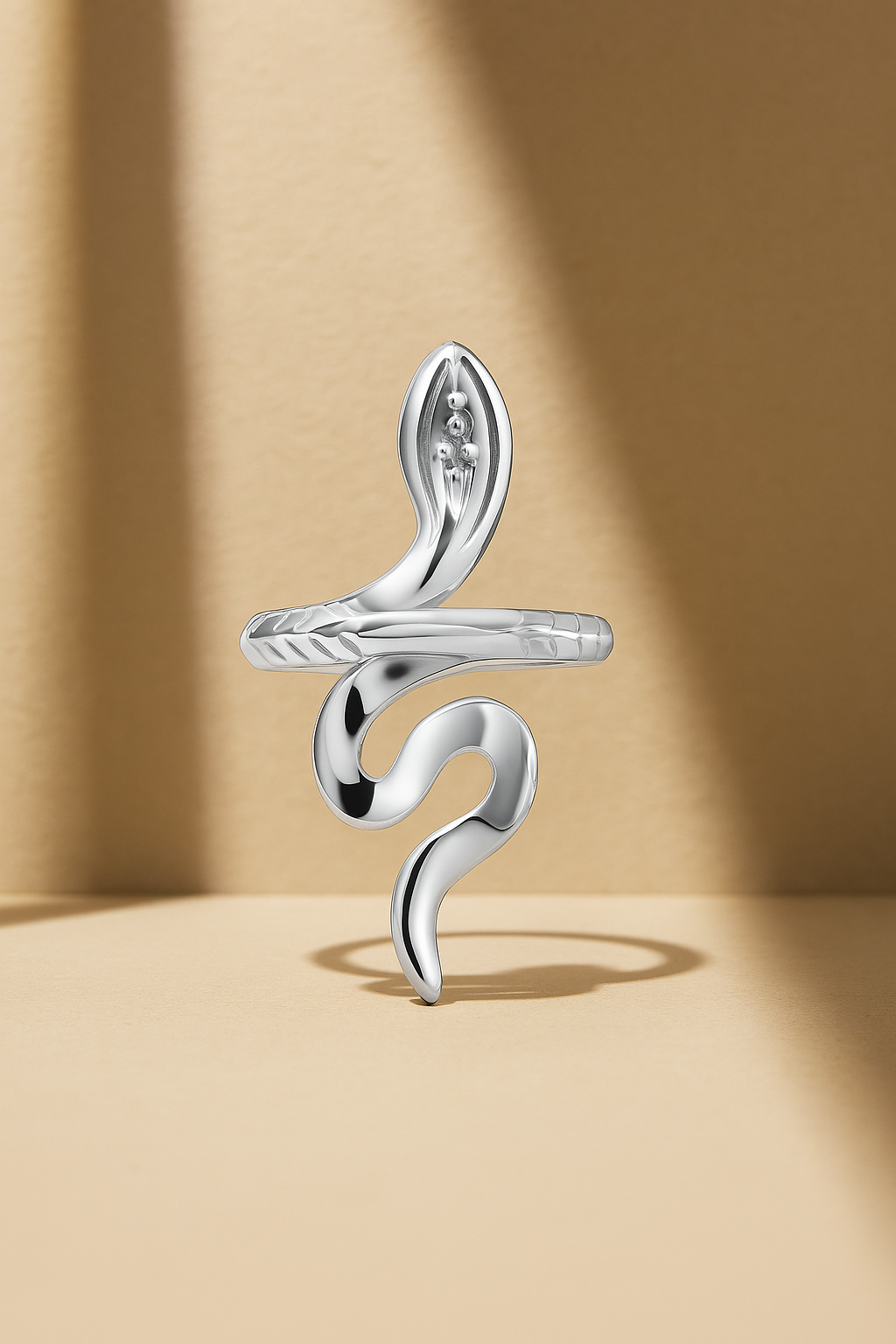 Snake Silver Ring BACK