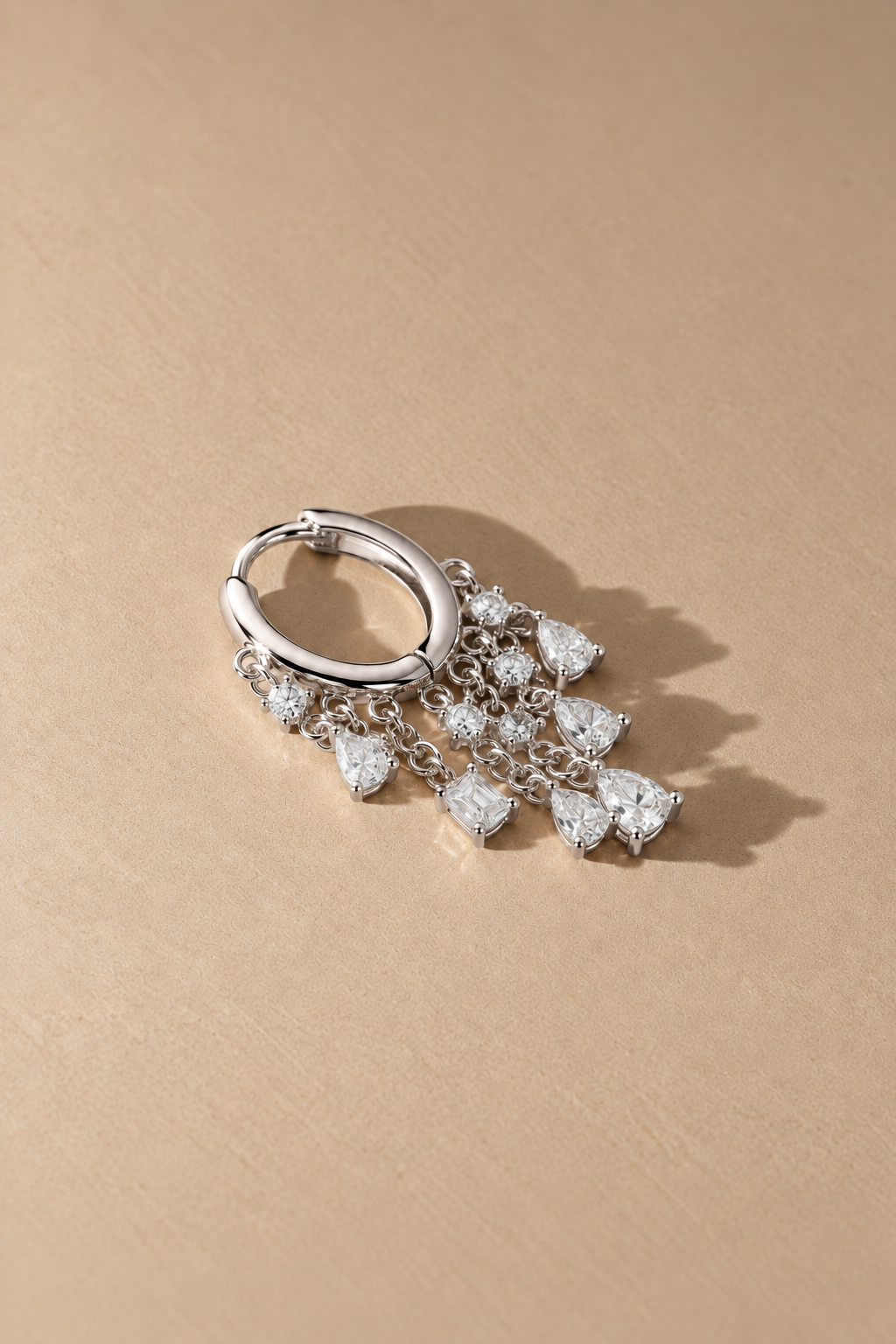 Charlie sterling silver huggie