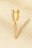 Long Spear gold vermeil drop earring