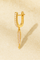 Long Spear gold vermeil drop earring