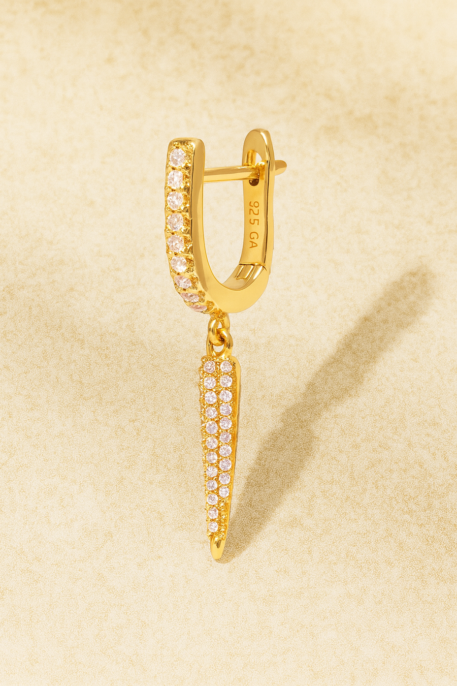Long Spear Gold Drop Earring – U-Lock