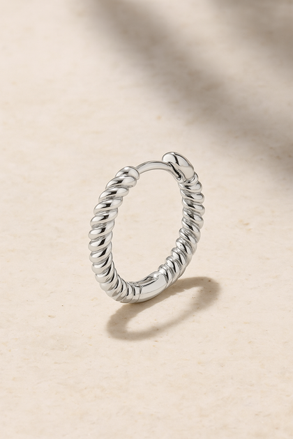 Speira 18mm sterling silver mini hoop