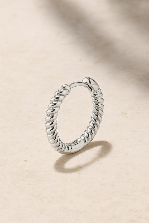 Speira 18mm sterling silver mini hoop