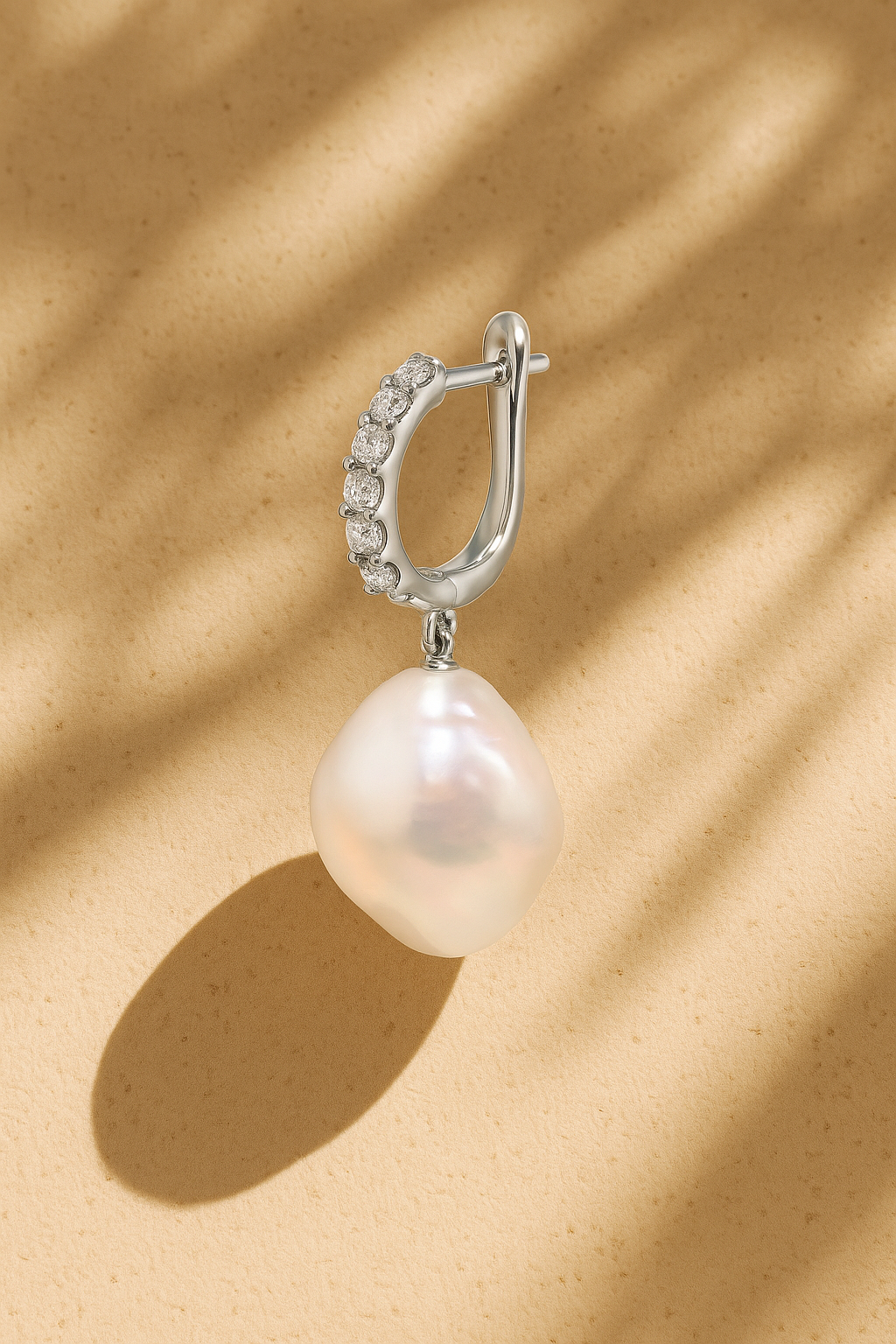 Speira Baroque Silver Drop Earring