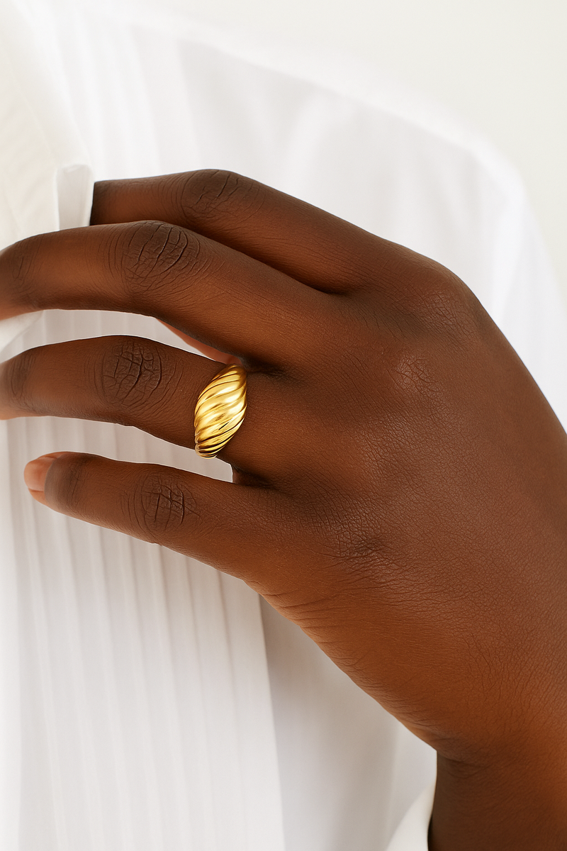 Speira gold vermeil signet ring