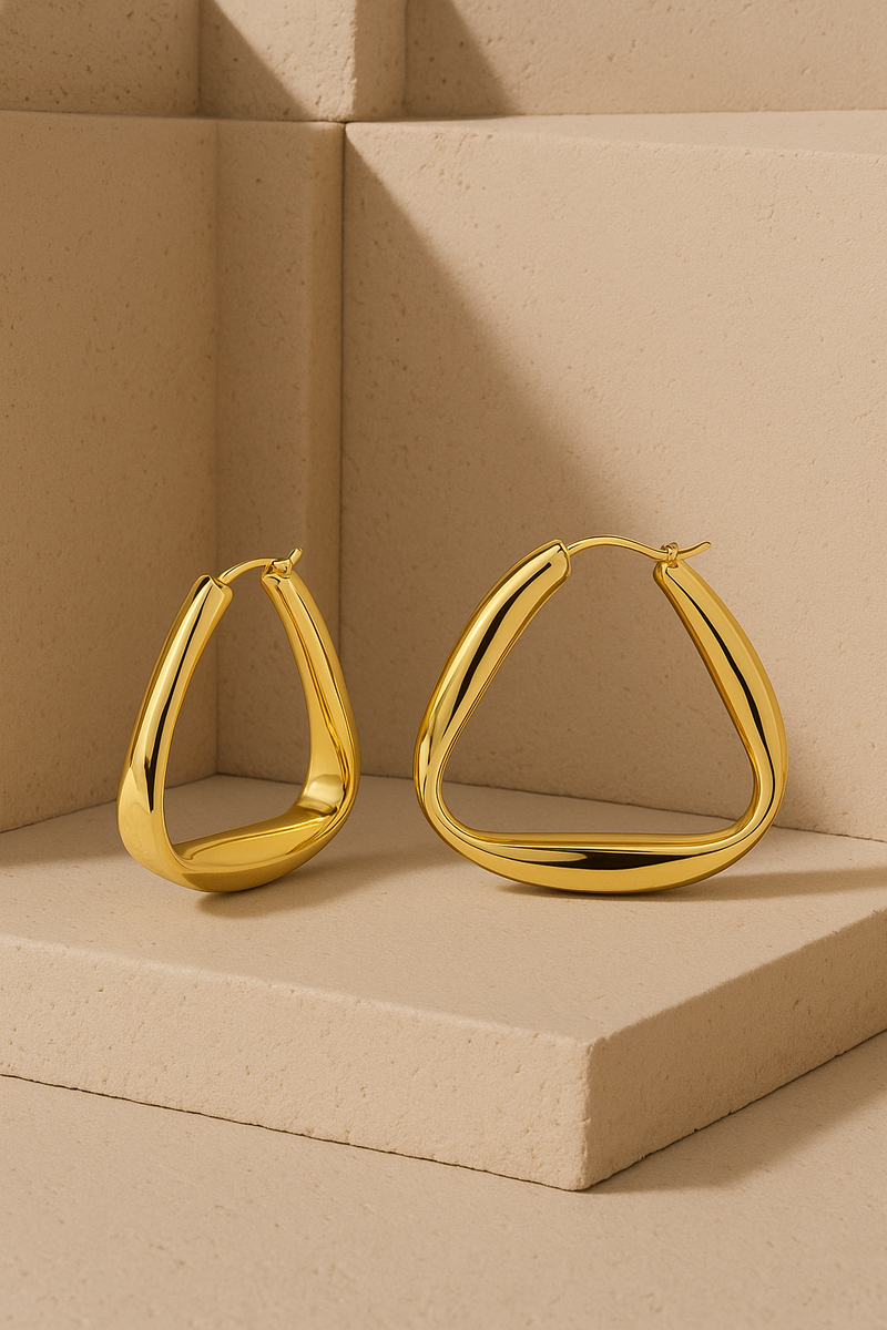 Super Loulou gold vermeil hoops