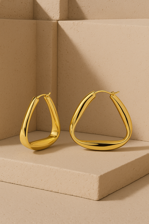 Super Loulou gold vermeil hoops