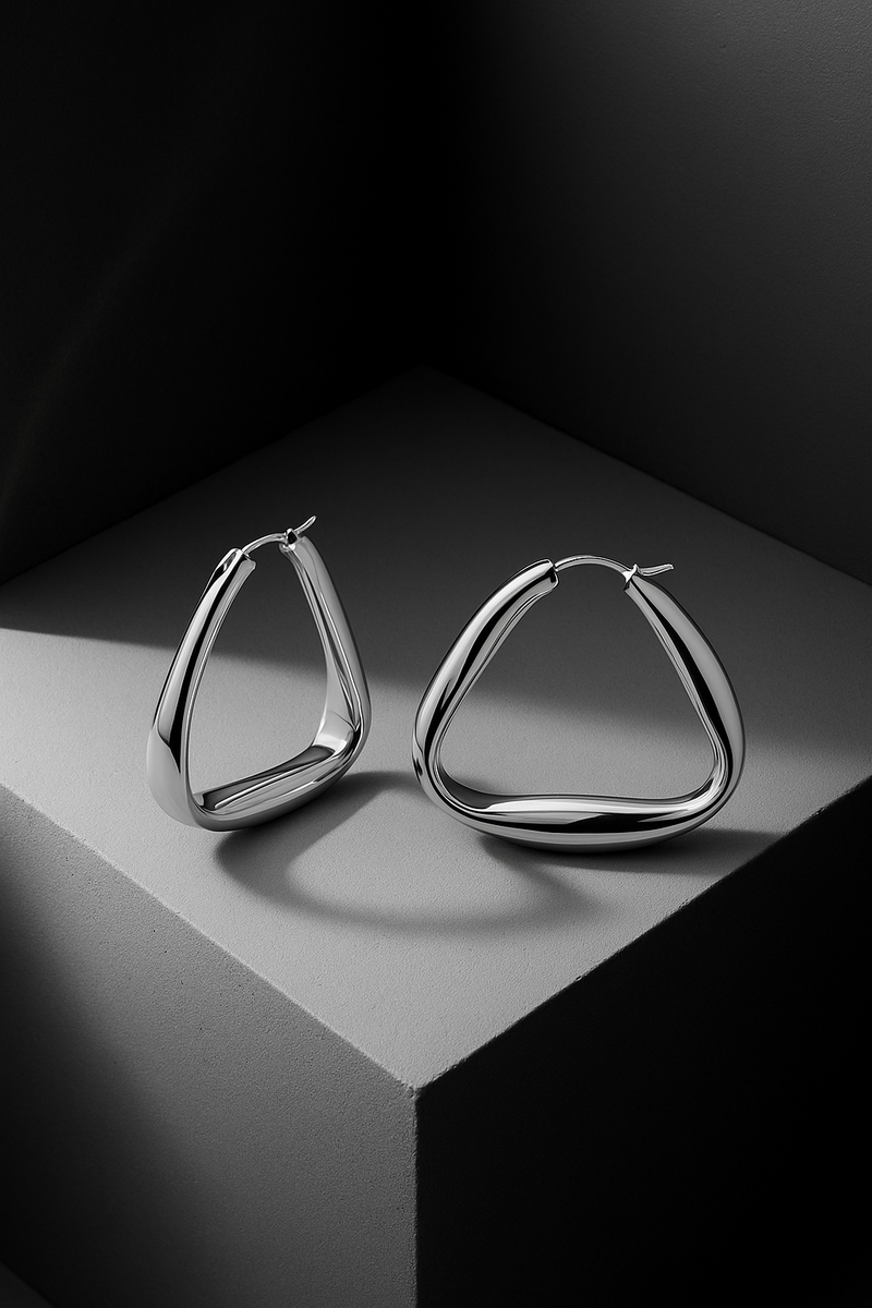 Super Loulou sterling silver hoops
