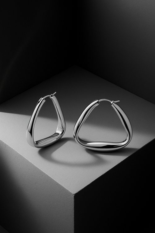Super Loulou sterling silver hoops