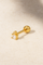 Super Mini Baguette Gold Vermeil Stud Earring (ball screw)
