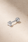 Super Mini Baguette Silver Stud Earring (ball screw)