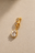 Tasha 6.5mm Gold Huggie with Vittoria Gold Charm