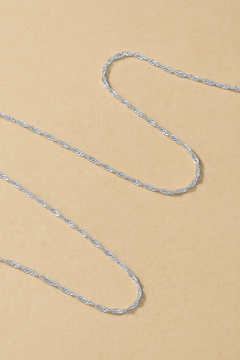 Twisted Sterling Silver Chain Necklace | Galleria Armadoro