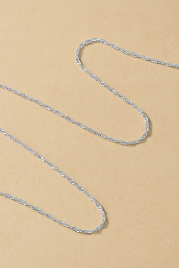 Twisted Sterling Silver Chain