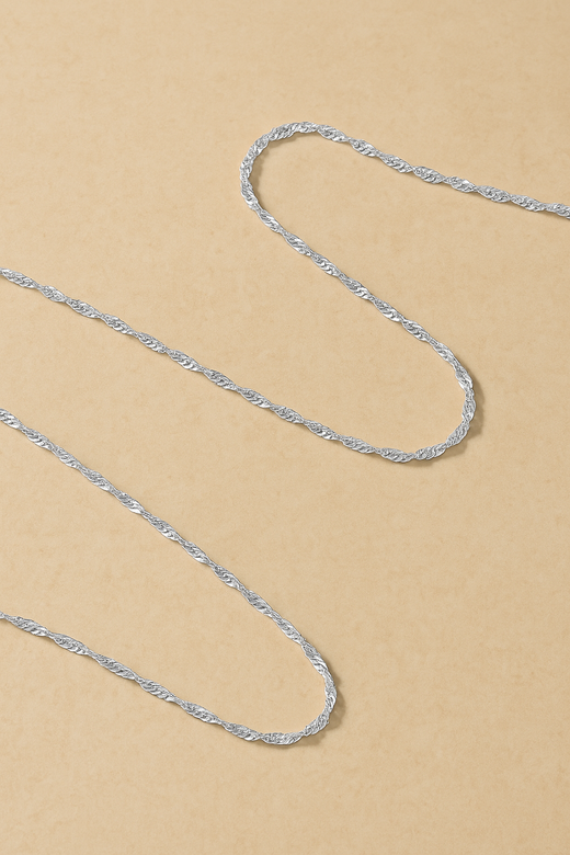 Twisted Sterling Silver Chain