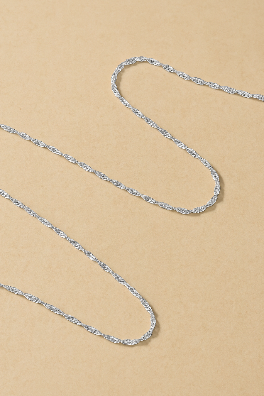 Twisted Sterling Silver Chain Necklace | Galleria Armadoro