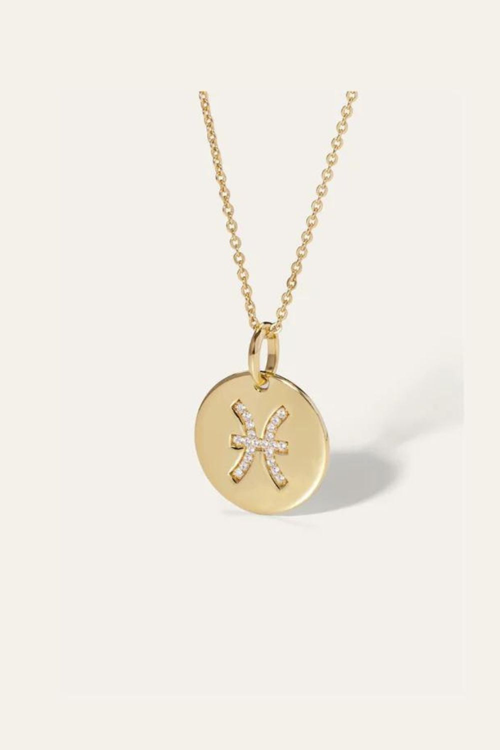 Pisces gold vermeil necklace