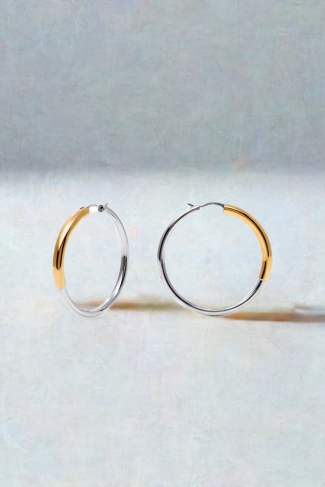 two tone hoops