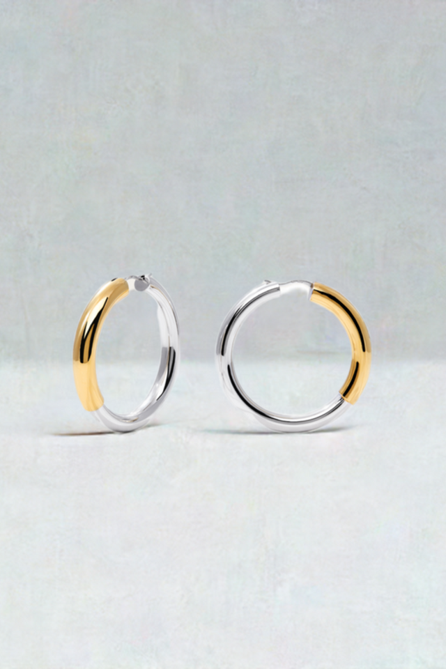 two tone hoops