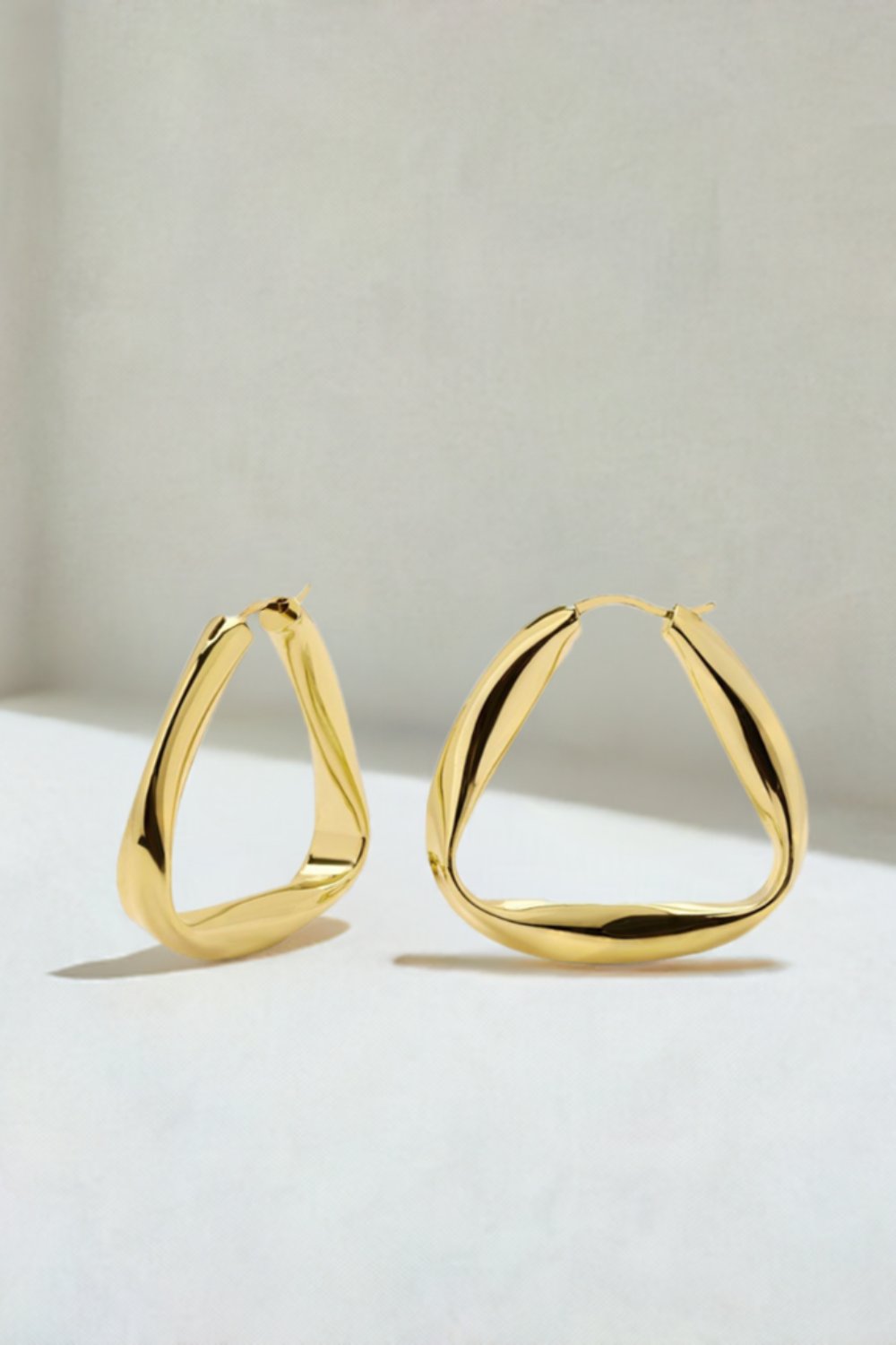 Super Loulou gold vermeil hoops