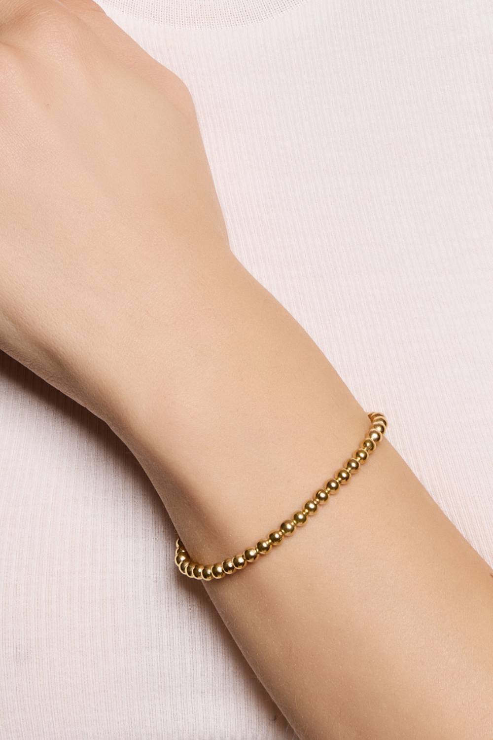 Mini Beaded Gold Plated Bracelet