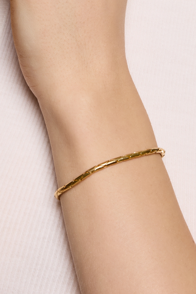 Wheat Chain Gold Plated Bracelet