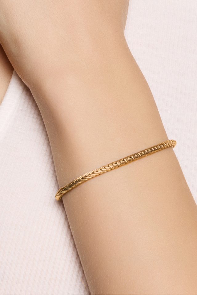 Snake Chain Gold Plated Bracelet