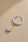 11mm Silver Huggie Earring Set With Vittoria Silver & Gold Charm