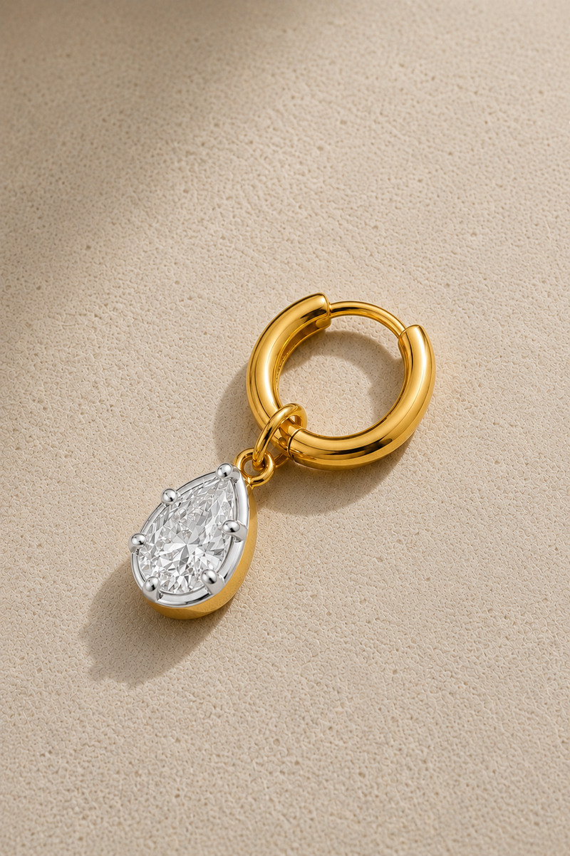 Vittoria Silver & Gold Earring Charm