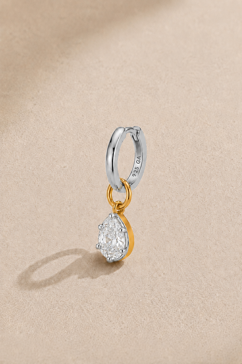 Vittoria Silver & Gold Earring Charm