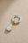 6.5mm Silver Huggie Earring Set With Vittoria Silver & Gold Charm