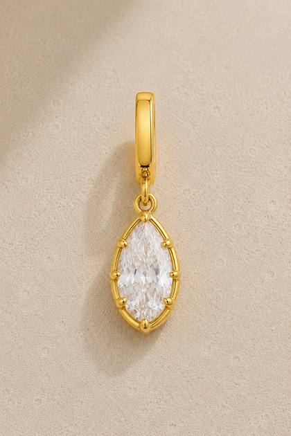 Vittoria Marquise Hook Charm – Gold