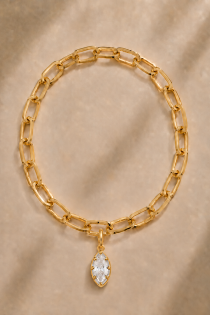 Vittoria Marquise Cara Bracelet / Anklet – Gold