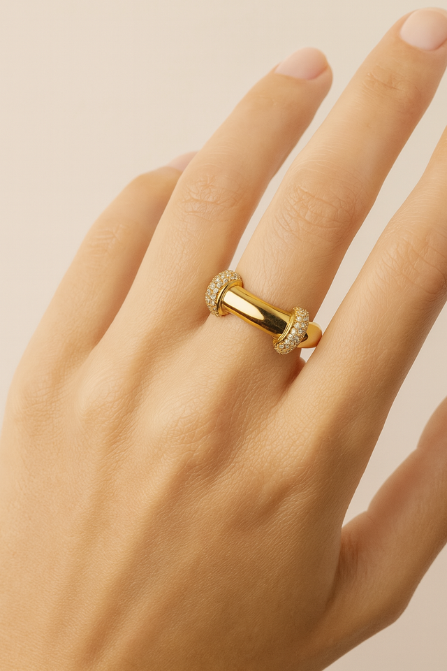 Zeina Gold Vermeil Ring model